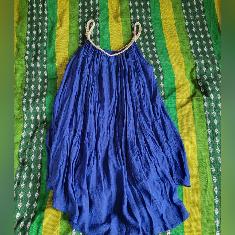 Blue Boho Dress